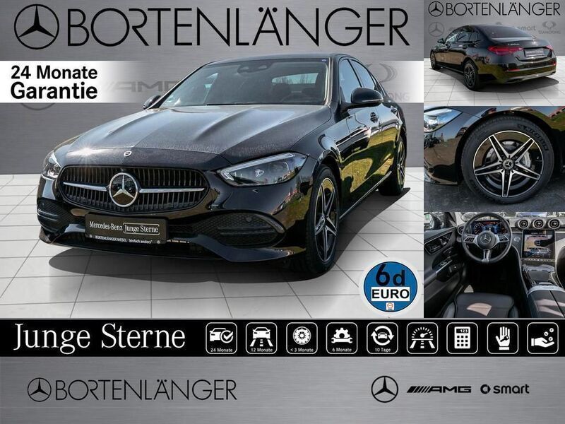 Schwarz Gebraucht 2023 Mercedes C300e Advanced Limousine | 49.444 € - Bild 1/4