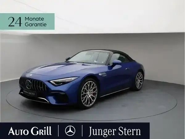 Metalliclack spektralblau Gebraucht 2024 Mercedes SL55 AMG AMG Cabrio | 119.970 € (Superpreis) - Bild 1/4