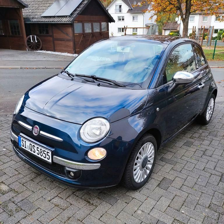 Blau Gebraucht 2008 Fiat 500 Lounge Limousine | 4.890 € (Fairer Preis) - Bild 1/4