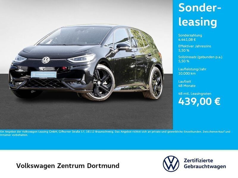 Grenadillschwarz metallic Gebraucht 2024 VW ID.3 GTX Kleinwagen | 47.536 € - Bild 1/3