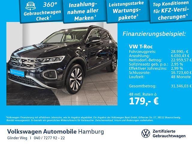 Schwarz Gebraucht 2024 VW T-Roc Move SUV | 28.990 € (Fairer Preis) - Bild 1/3