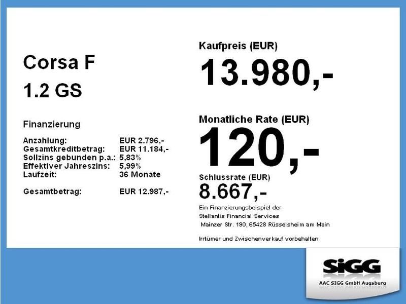 Gebraucht Opel Corsa GS Line 101 PS (74 kW) 2022 Jade weiss/arktis weiss Kleinwagen