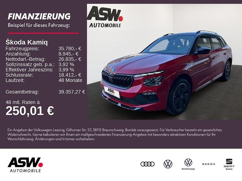 Velvetrot metallic Neu 2025 Skoda Kamiq Monte Carlo SUV | 35.780 € - Bild 1/4