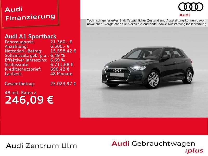 Mythosschwarz metallic Gebraucht 2024 Audi A1 Sportback Advanced Plus Kleinwagen | 21.360 € (Fairer Preis) - Bild 1/4