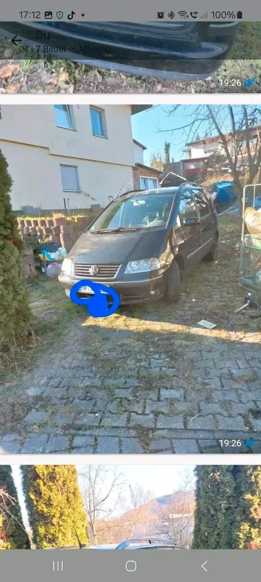 Gebraucht VW Sharan 131 PS (96 kW) 2003 Schwarz Van / Kleinbus