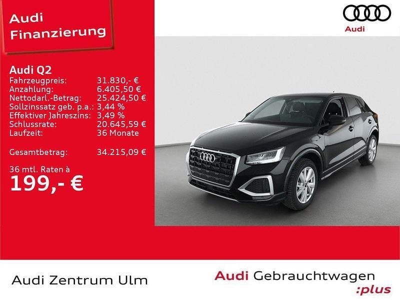 Mythosschwarz metallic (metallic) Gebraucht 2025 Audi Q2 Advanced Plus SUV | 31.830 € (Fairer Preis) - Bild 1/4
