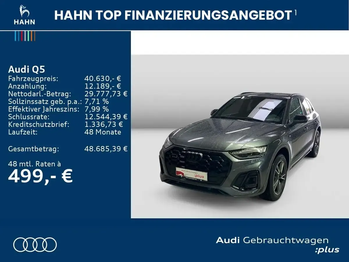 Gebraucht Audi Q5 Ambiente 204 PS (150 kW) 2023 Daytonagrau perleffekt SUV