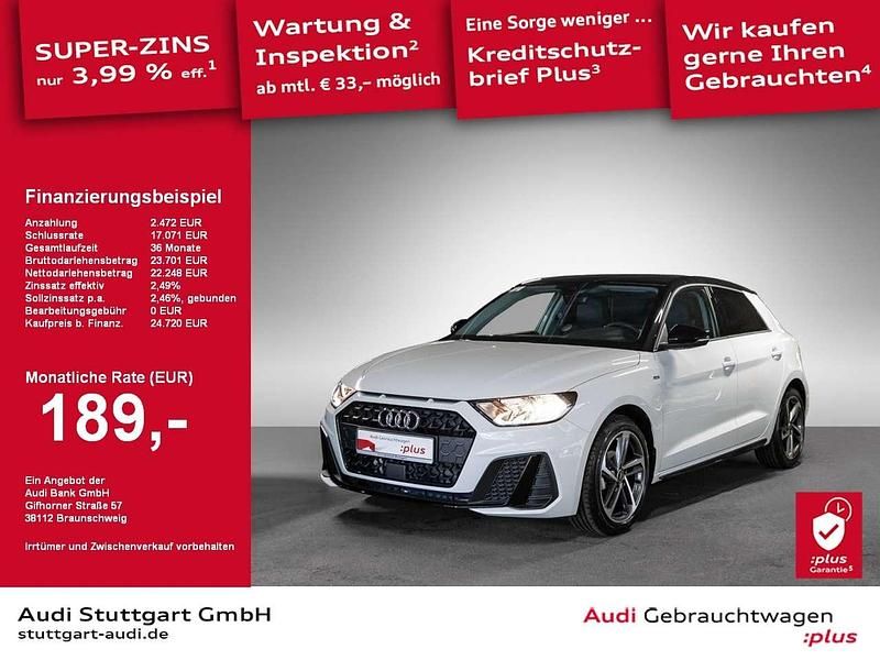 Schwarz Gebraucht 2024 Audi A1 Sportback S-Line Kleinwagen | 24.720 € (Fairer Preis) - Bild 1/2