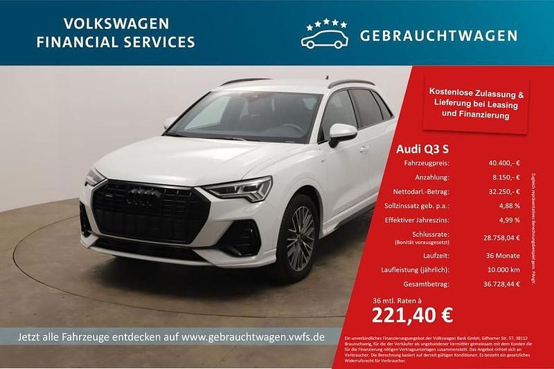 Weiß Gebraucht 2024 Audi Q3 S-Line SUV | 40.649 € (Guter Preis) - Bild 1/4