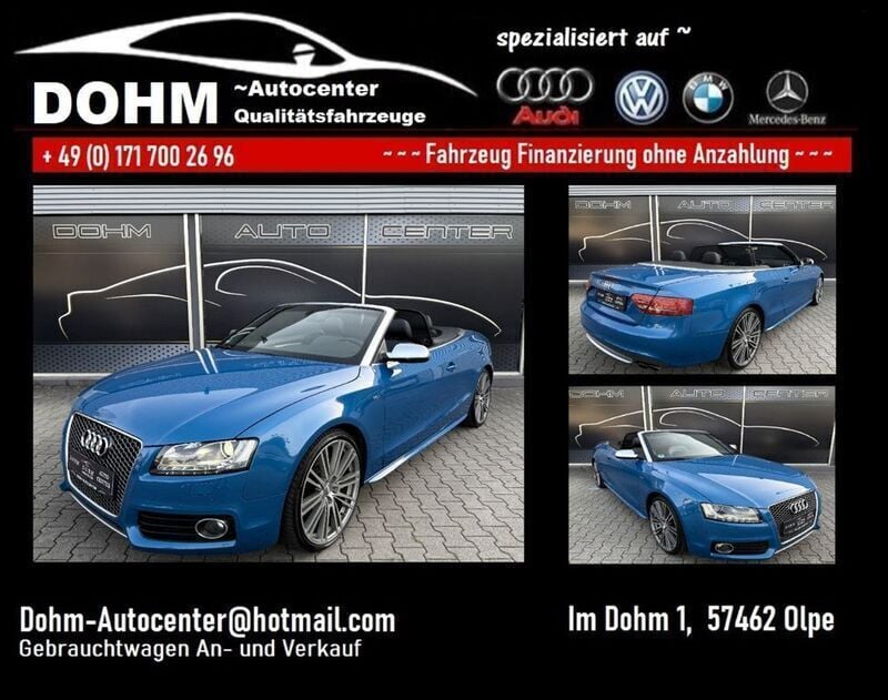 Blau Gebraucht 2009 Audi S5 Cabriolet Sport Cabrio | 15.500 € (Fairer Preis) - Bild 1/4