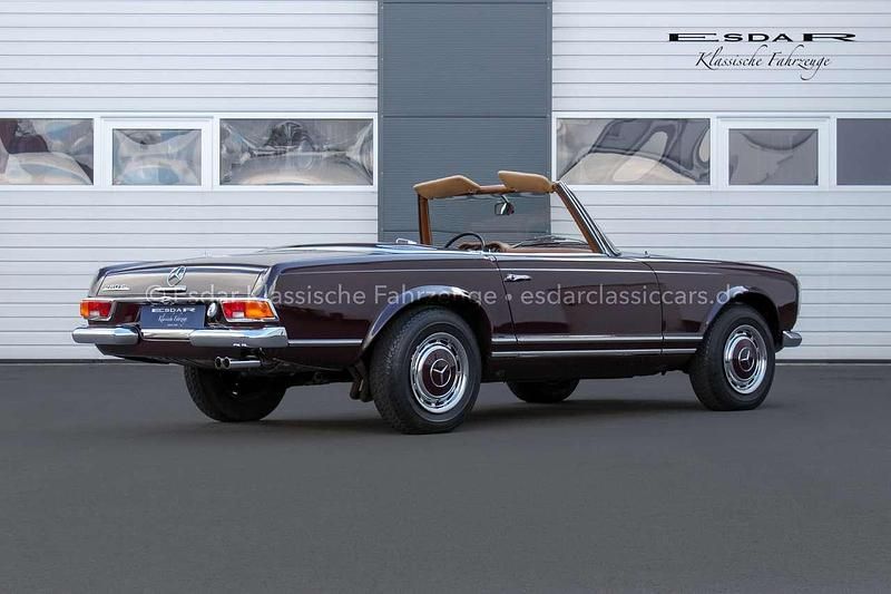 Gebraucht Mercedes SL280 170 PS (125 kW) 1969 Dunkelrot 542 (glasurit) Cabrio