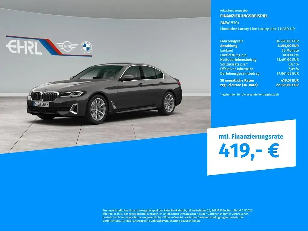 Gebraucht BMW 530 Luxury Line 252 PS (185 kW) 2021 Grau Limousine