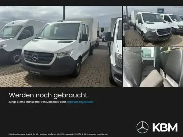Arktikweiß Gebraucht 2019 Mercedes Sprinter Van | 34.391 € (Teuer) - Bild 1/4