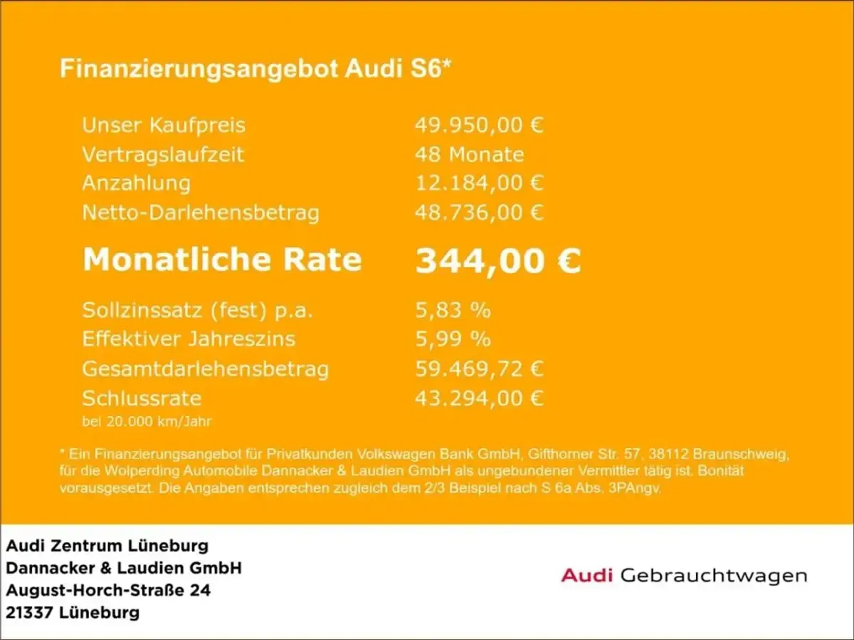 Gebraucht Audi S6 Sport 344 PS (253 kW) 2024 Mythosschwarz metallic Kombi