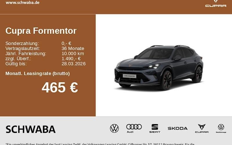 Neu Cupra Formentor VZ 333 PS (244 kW) 2026 Grau SUV