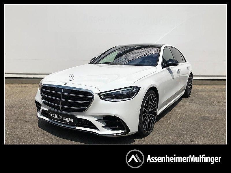 Manufaktur opalithweiss bright Gebraucht 2024 Mercedes S450 Limousine | 113.890 € (Etwas zu teuer) - Bild 1/4