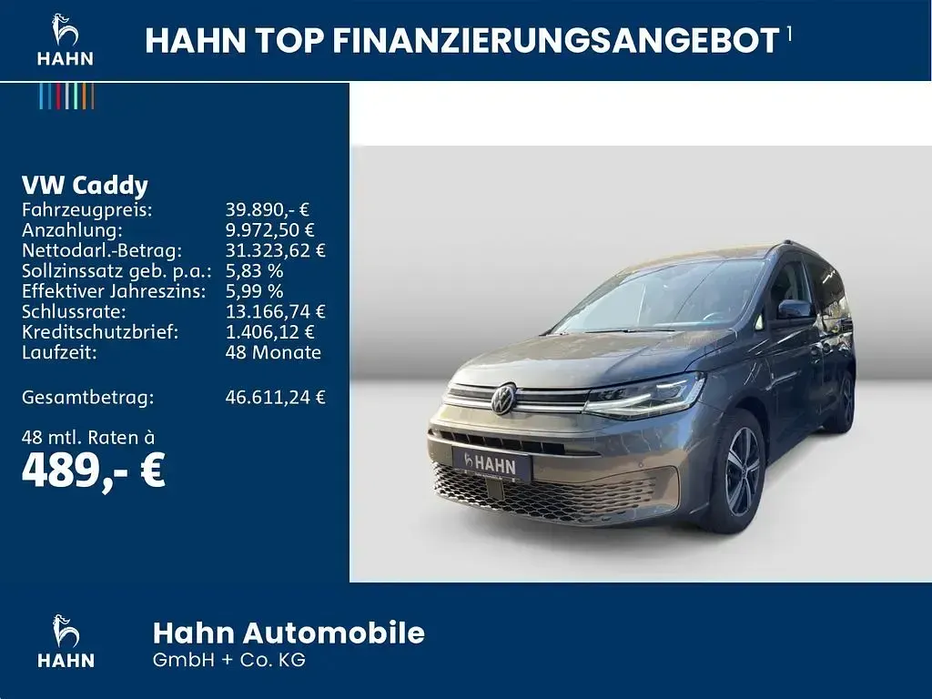Gebraucht VW Caddy Goal 150 PS (110 kW) 2025 Indiumgrau metallic Van / Kleinbus