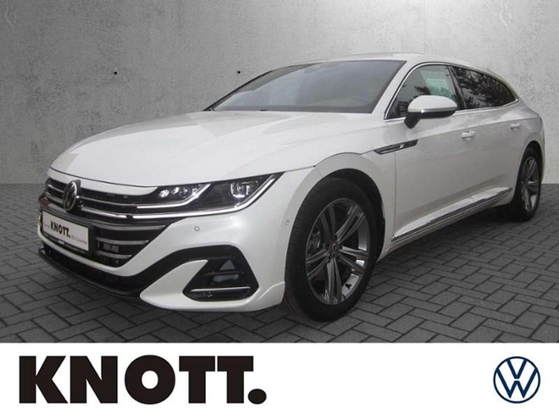 Weiß metallic Gebraucht 2021 VW Arteon R-line Limousine | 39.899 € (Teuer) - Bild 1/4