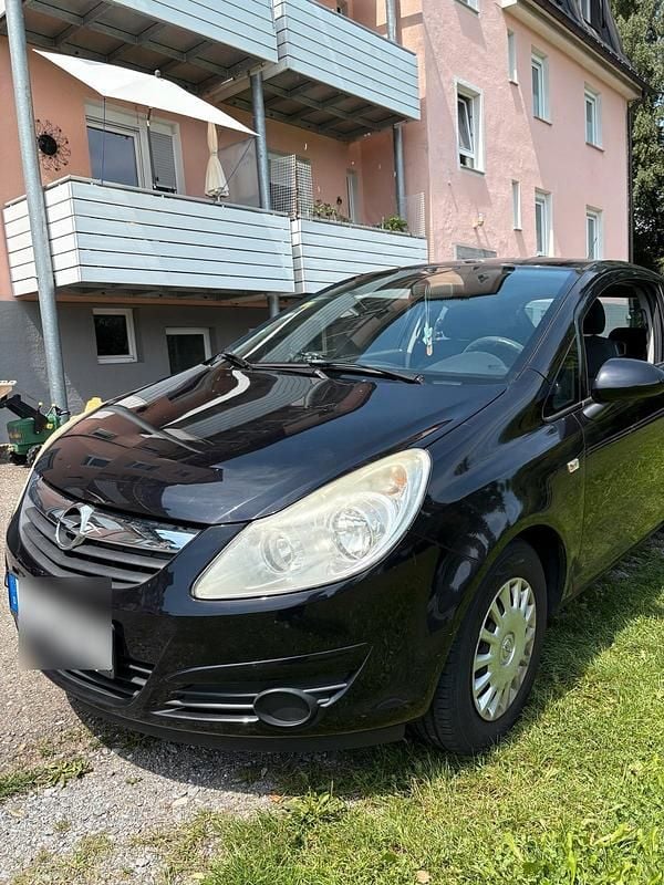 Schwarz Gebraucht 2009 Opel Corsa Kleinwagen | 700 € (Superpreis) - Bild 1/4