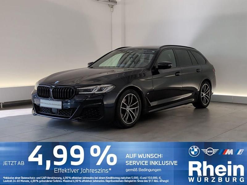 Schwarz Gebraucht 2022 BMW 520 M Sport Kombi | 31.410 € (Fairer Preis) - Bild 1/4