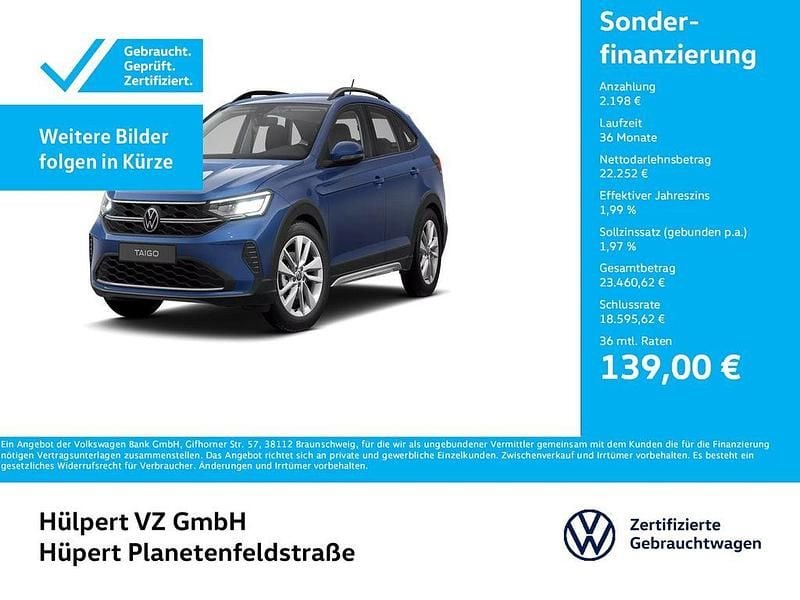 Blau Gebraucht 2024 VW Taigo Life SUV | 24.450 € (Guter Preis) - Bild 1/4
