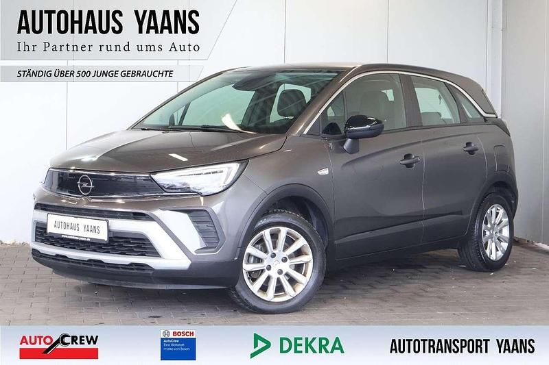 Mondstein grau/e:vulkan grau Gebraucht 2021 Opel Crossland X Elegance SUV | 9.789 € (Superpreis) - Bild 1/4
