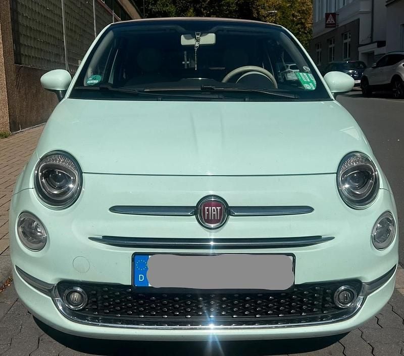 Grün Gebraucht 2015 Fiat 500C Lounge Cabrio | 8.400 € (Fairer Preis) - Bild 1/4