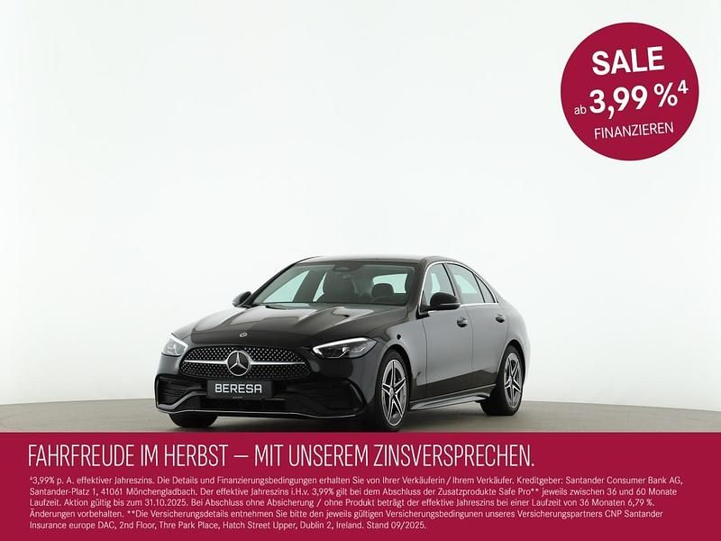 Schwarz Gebraucht 2022 Mercedes C180 AMG Limousine | 29.480 € (Fairer Preis) - Bild 1/4