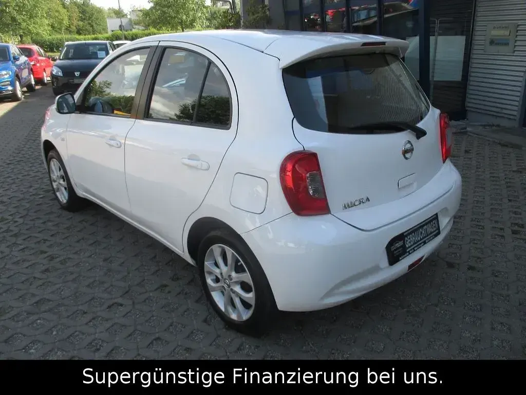 Gebraucht Nissan Micra Acenta 80 PS (58 kW) 2016 Weiß Kleinwagen