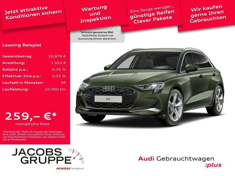 Gebraucht Audi A3 Advanced Plus 116 PS (85 kW) 2025 Distriktgrün metallic Limousine