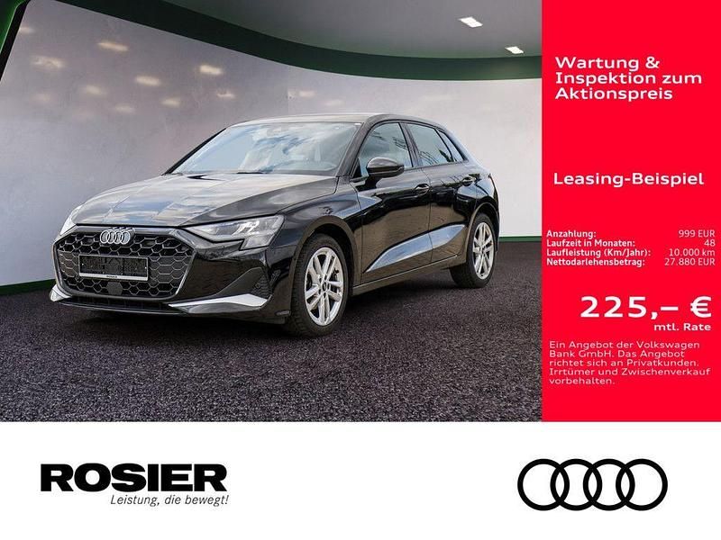 Mythosschwarz metallic Gebraucht 2025 Audi A3 Advanced Plus Limousine | 27.880 € (Superpreis) - Bild 1/4