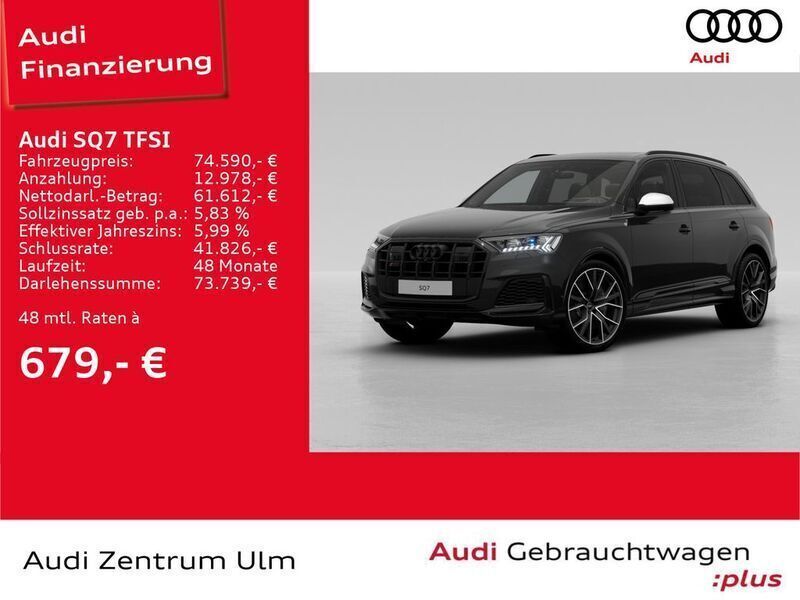 Schwarz Gebraucht 2022 Audi SQ7 Advanced SUV | 74.590 € (Fairer Preis) - Bild 1/4