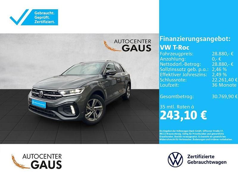 Gebraucht VW T-Roc R-line 150 PS (110 kW) 2025 Grau SUV