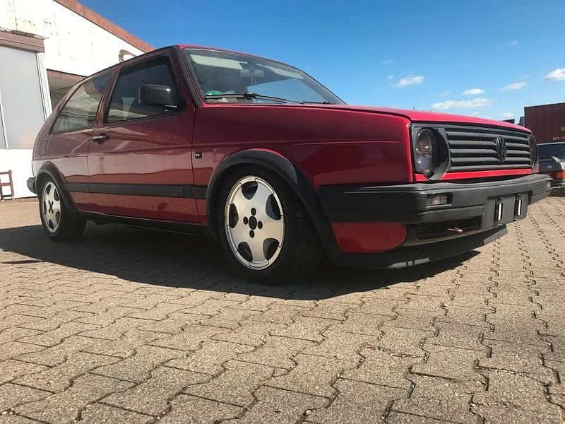 Rot Gebraucht 1990 VW Golf II GTD Kleinwagen | 6.500 € - Bild 1/4