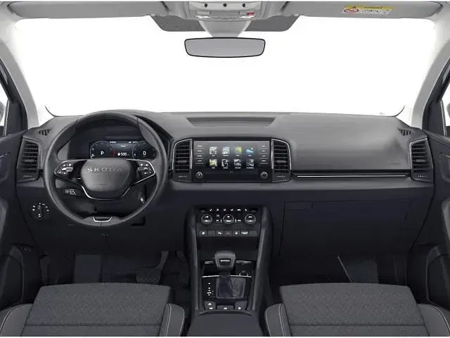 Neu Skoda Karoq Ambiente 150 PS (110 kW) 2026 [8x8x] race blue metallic SUV