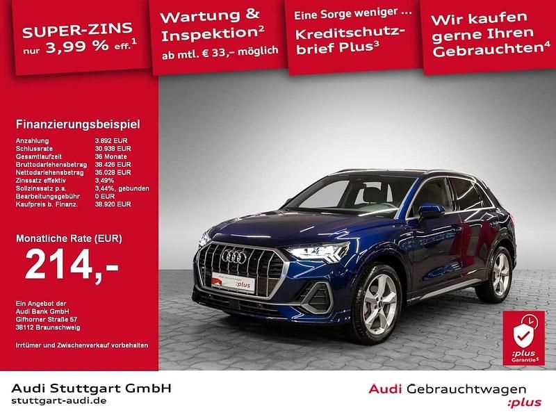 Navarrablau metallic Gebraucht 2024 Audi Q3 S-Line SUV | 39.940 € (Fairer Preis) - Bild 1/2