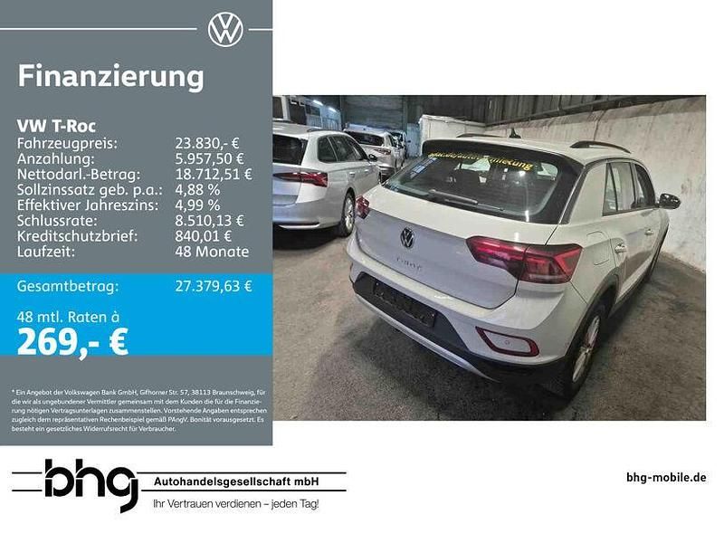 Grau Gebraucht 2024 VW T-Roc Life SUV | 23.830 € (Superpreis) - Bild 1/2