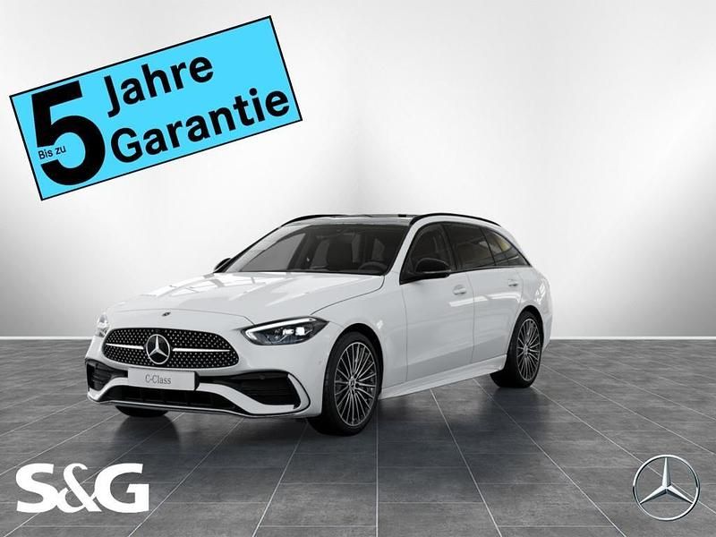 Unilack polarweiß Gebraucht 2025 Mercedes C200 AMG Kombi | 48.899 € - Bild 1/4