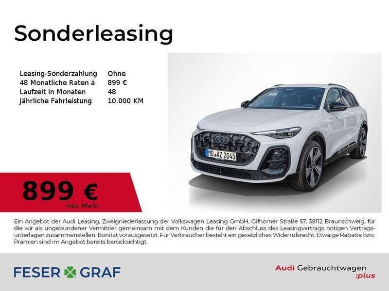 Gletscherweiß metallic Gebraucht 2025 Audi Q5 Ambiente SUV | 72.990 € - Bild 1/4