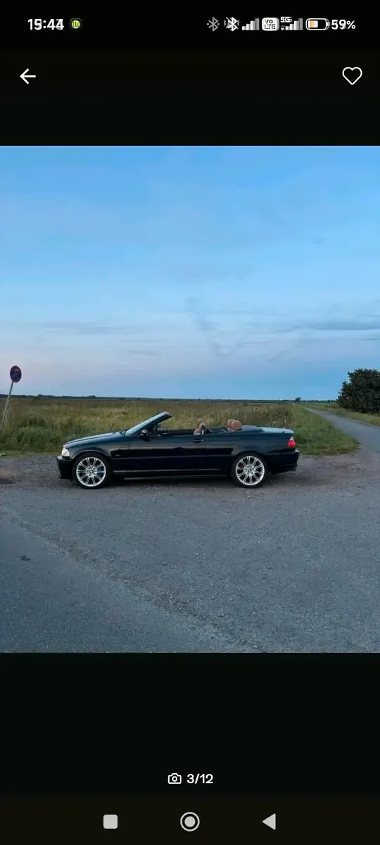 Gebraucht BMW 320 Cabriolet 170 PS (125 kW) 2000 Schwarz Cabrio
