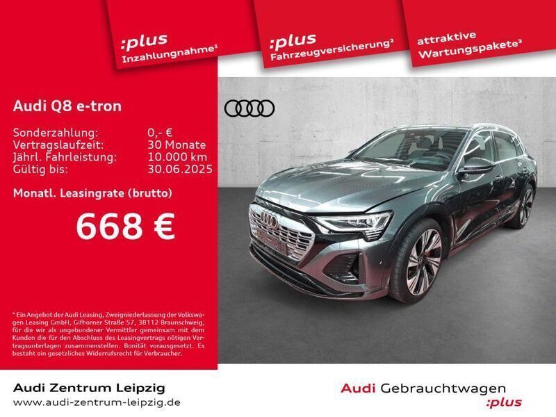 Daytonagrau perleffekt Neu 2024 Audi Q8 e-tron S-Line SUV | 72.550 € (Fairer Preis) - Bild 1/3