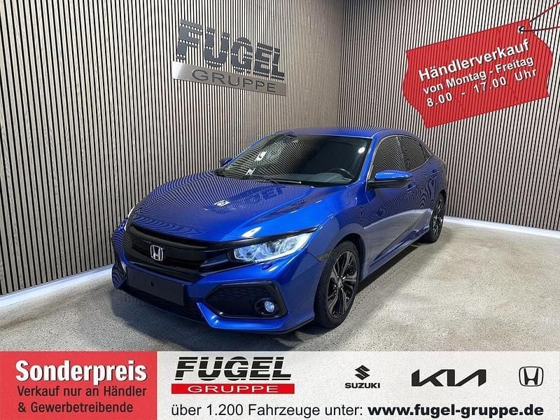 Brilliant sporty blue m. Gebraucht 2018 Honda Civic Elegance Limousine | 11.499 € (Guter Preis) - Bild 1/4