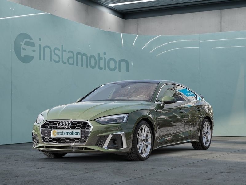Grün Gebraucht 2023 Audi A5 Sportback S-Line Kleinwagen | 48.790 € - Bild 1/4
