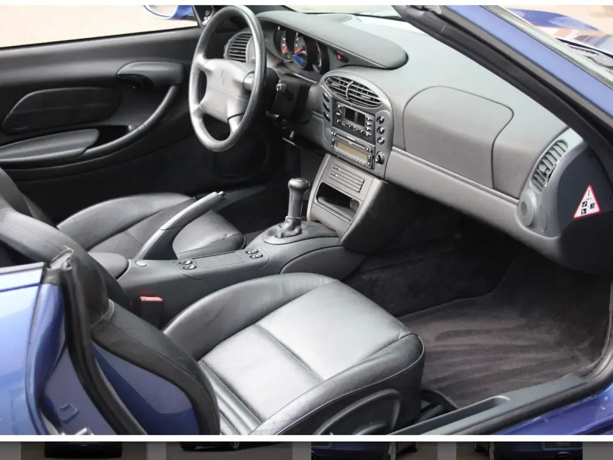 Gebraucht Porsche Boxster 204 PS (150 kW) 1997 Blau Cabrio
