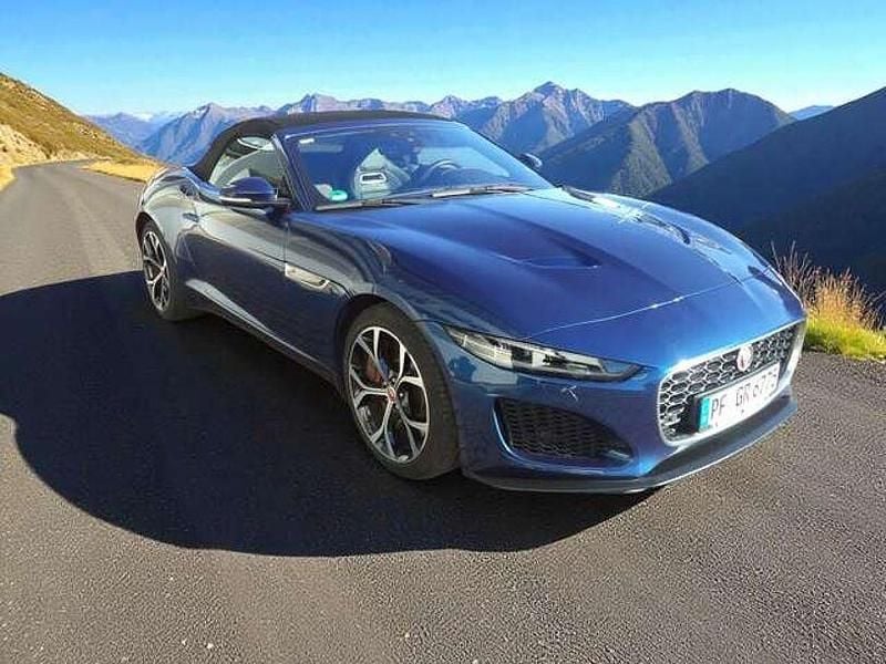 Bluefire blue (metallic) Gebraucht 2021 Jaguar F-Type Basis Cabrio | 42.590 € (Guter Preis) - Bild 1/4
