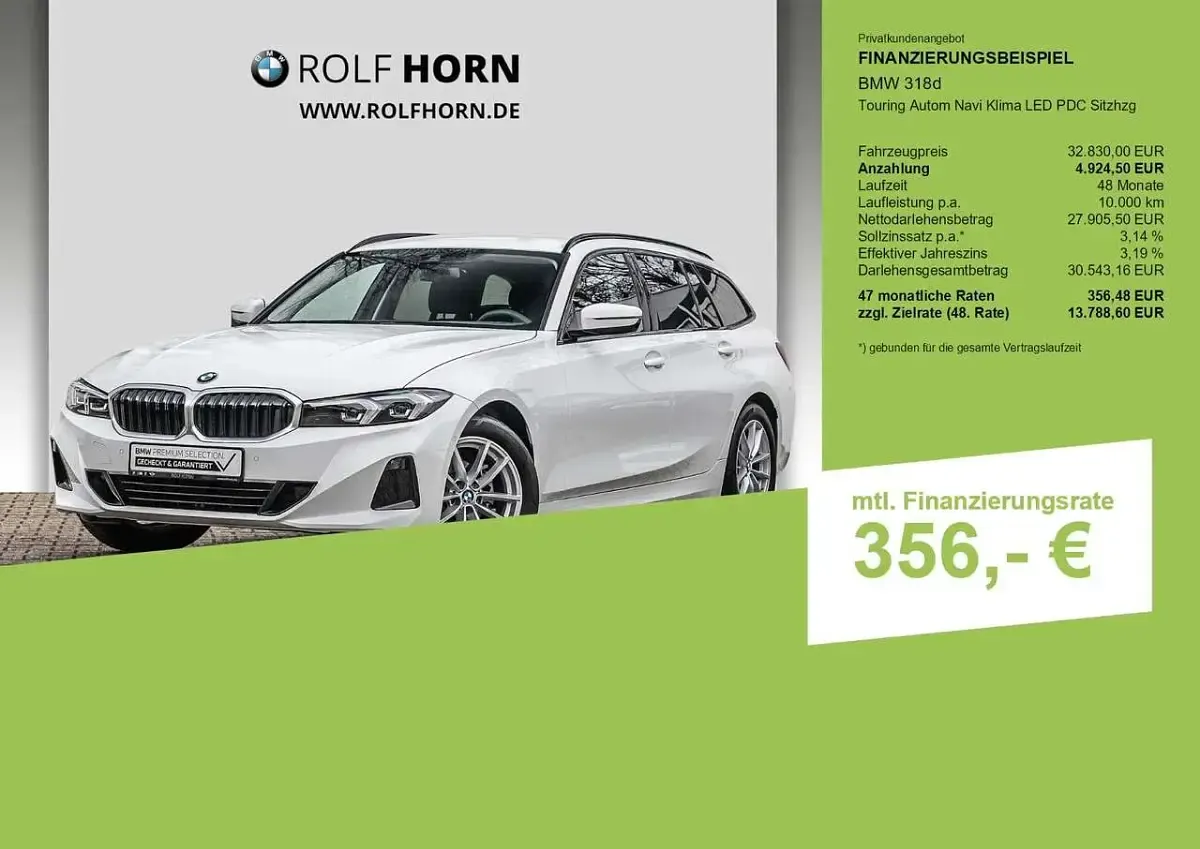 Gebraucht BMW 318 Comfort Edition 150 PS (110 kW) 2025 Weiß Kombi