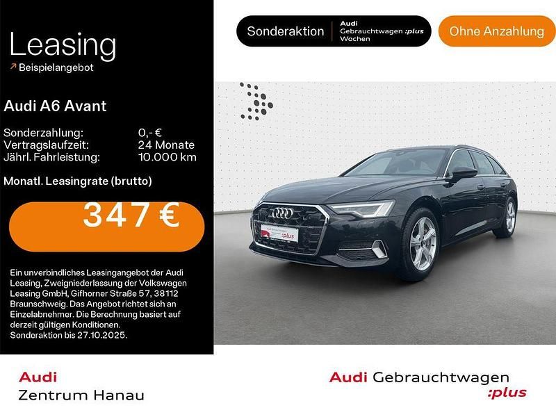 Mythosschwarz metallic Gebraucht 2025 Audi A6 Advanced Kombi | 48.999 € (Superpreis) - Bild 1/4