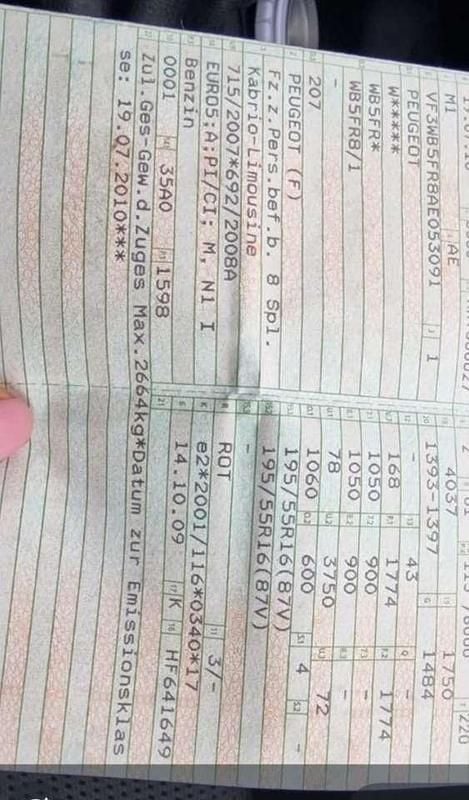 Rot Gebraucht 2010 Peugeot 207 Premium Cabrio | 1.500 € (Superpreis) - Bild 1/4