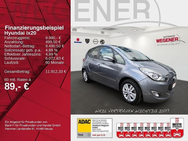 Gebraucht Hyundai ix20 125 PS (91 kW) 2014 Grau Kleinwagen