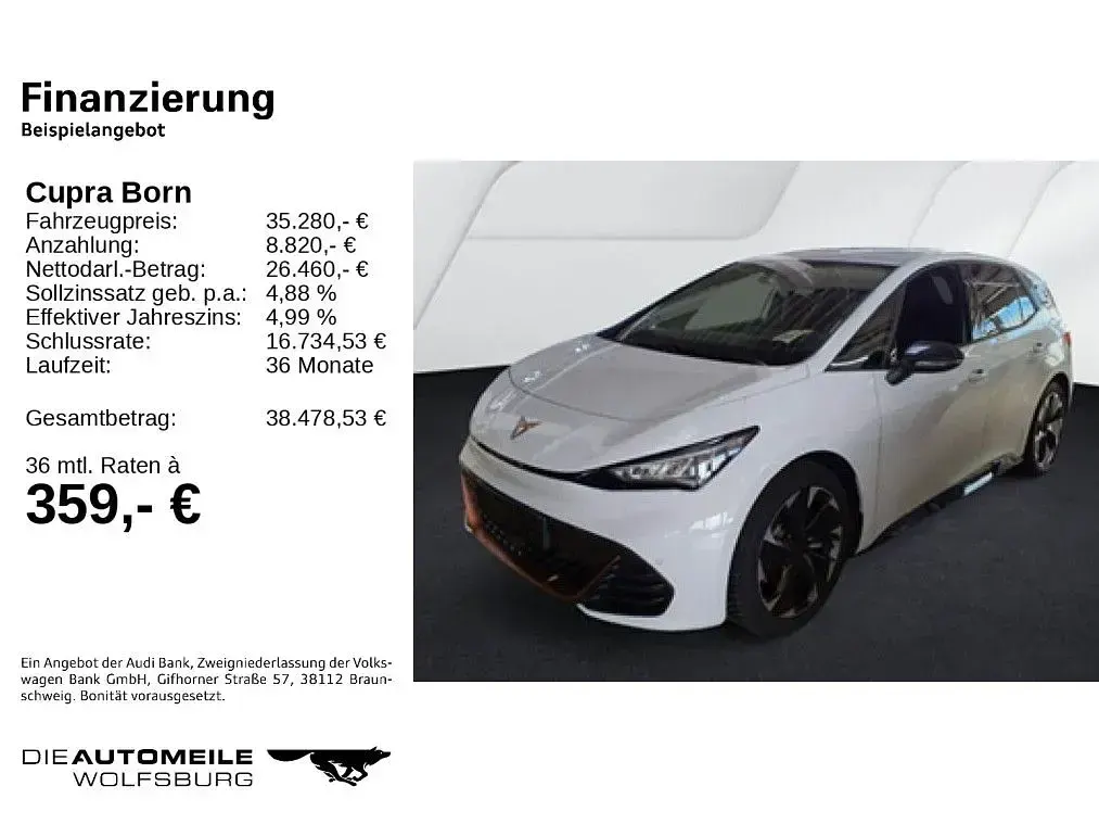Gebraucht Cupra Born 169 kW (231 PS) 2025 Eisweiß Kleinwagen